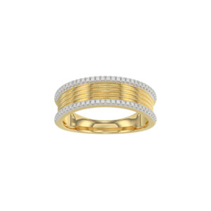 LADIES RING 0.20CT ROUND DIAMOND 10K YELLOW GOLD