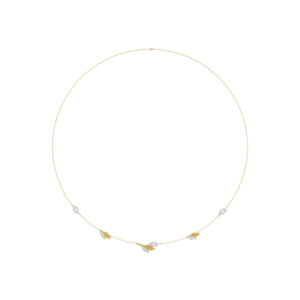 Luxury 10K Yellow Gold Ladies Necklace With Sparkling Round Diamonds. A Refined And Elegant 0.33 Ct Jewelry Piece For Her.